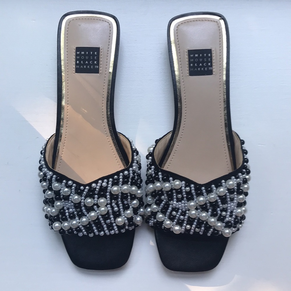WHBM Lilliana Pearl Sandal Sz 7 NWTS